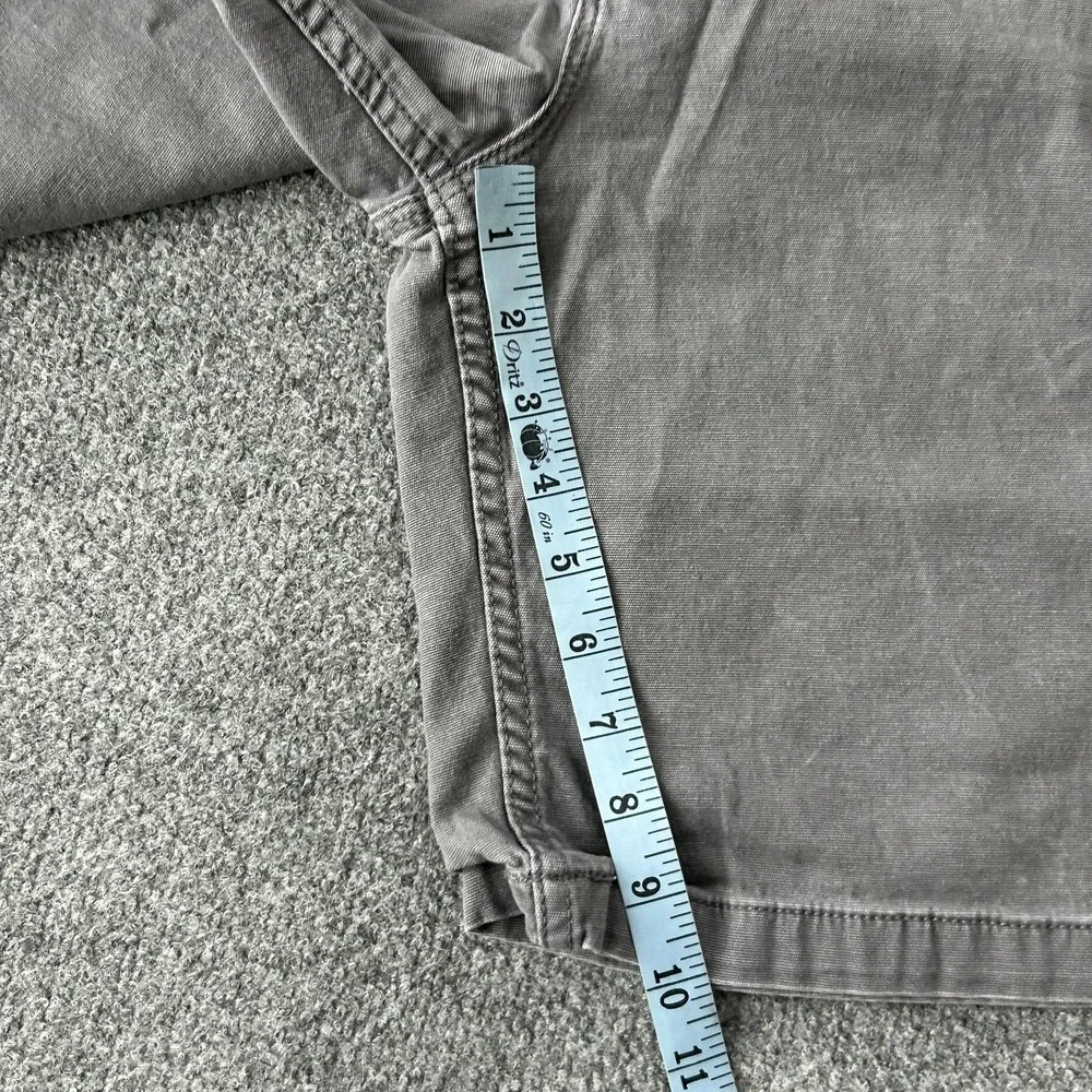 Carhartt Chino Shorts Mens 40 Gray Relaxed Fit Canvas Work Utility 9‎ Inseam